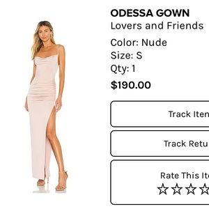 Lovers and Friends Odessa dress Nude